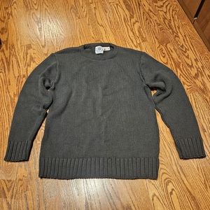 J Press Cotton Crewneck  Chunky Sweater SZ L